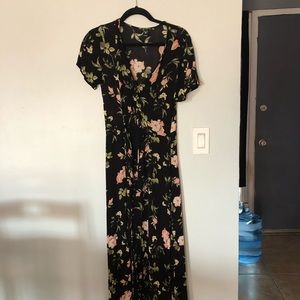 flower maxi dress